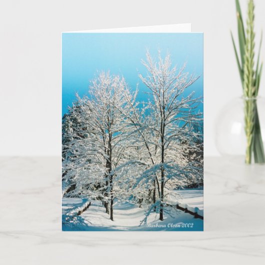 Cartes Pour Fêtes Annuelles Nature : Pleine de divinité Étang de Walden (Devant)