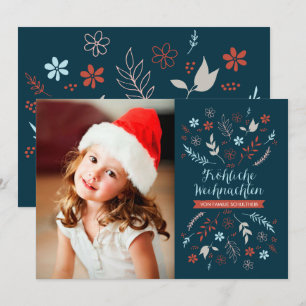 Cartes Pour Fêtes Annuelles Natürliche Noel Weihnachtsklappgruß