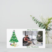 Cartes Pour Fêtes Annuelles Naughty Christmas Tree Kitty Chat (Debout devant)