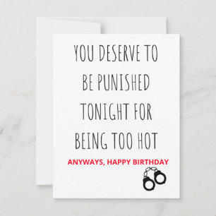Cartes Pour Fêtes Annuelles Naughty & Dirty Happy Birthday Card