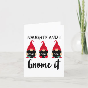 Cartes Pour Fêtes Annuelles Naughty et moi l'avons fait   Humour de Noël amusa
