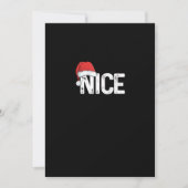 Cartes Pour Fêtes Annuelles Naughty Or Nice Matching Christmas Funny Design (Devant)