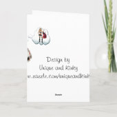 Cartes Pour Fêtes Annuelles Naughty Père Noël Naugty Noël (Dos)