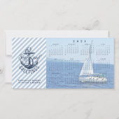 Cartes Pour Fêtes Annuelles Nautical Business 2021 Calendrier Joyeuses Fêtes (Devant)