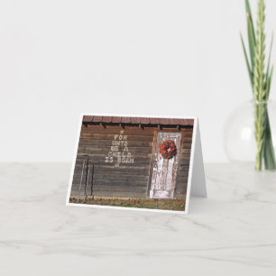 Cartes Pour Fêtes Annuelles Nauvoo Rustic Christmas Card