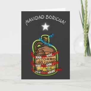 Cartes Pour Fêtes Annuelles Navidad Boricua Porto Rico Merry Xmas