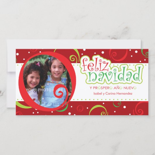 Cartes Pour Fêtes Annuelles navidad de feliz (alegre) (Devant)