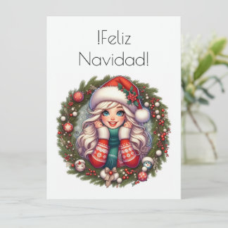 Cartes Pour Fêtes Annuelles Navidad Feliz