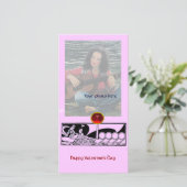 Cartes Pour Fêtes Annuelles NAVIRE ANTIQUE ET AMATEURS Rouge Ruby Gem Rose noi (Debout devant)