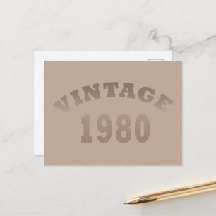 Cartes Pour Fêtes Annuelles Né en 1980 élégant cadeau d'anniversaire moderne v