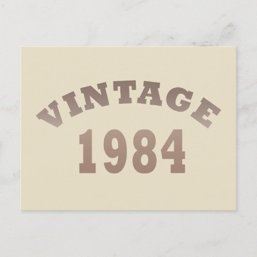 Cartes Pour Fêtes Annuelles Né en 1984 millésime anniversaire (Devant)