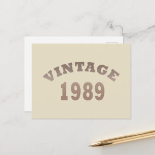 Cartes Pour Fêtes Annuelles Né en 1989 élégant cadeau d'anniversaire moderne v