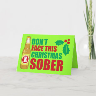 Cartes Pour Fêtes Annuelles Ne fais pas face à ce Sober de Noël