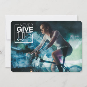 Cartes Pour Fêtes Annuelles Ne jamais renoncer - Inspiration motivationnelle d