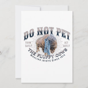 Cartes Pour Fêtes Annuelles Ne Pas Attirer Les Vaches Fluffantes