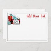 Cartes Pour Fêtes Annuelles Ne pas ouvrir jusqu'à Noël présente Noël (Devant / Derrière)