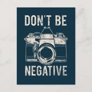 Cartes Pour Fêtes Annuelles Ne soyez pas négatifs Motivation