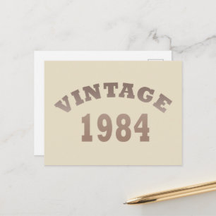 Cartes Pour Fêtes Annuelles Née en 1984 élégante moderne vintage anniversaire