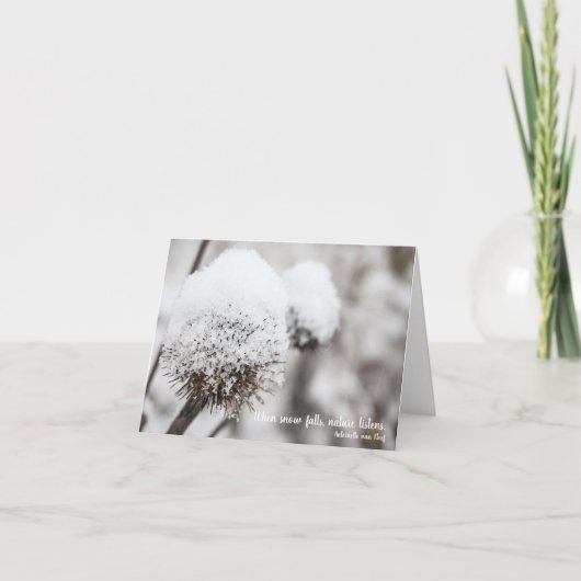 Cartes Pour Fêtes Annuelles Neige (Devant)