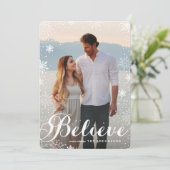 Cartes Pour Fêtes Annuelles Neige (Debout devant)