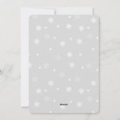 Cartes Pour Fêtes Annuelles Neige (Dos)