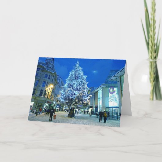 Cartes Pour Fêtes Annuelles Neige à Cardiff (Devant)