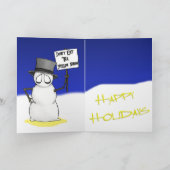 Cartes Pour Fêtes Annuelles Neige avertissant en effet (Intérieur)