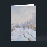 Cartes Pour Fêtes Annuelles Neige de Claude Monet //à Argenteuil<br><div class="desc">Un travail de l'artiste impressionniste célèbre Claude Monet.</div>