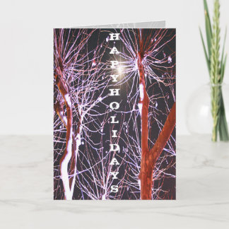 Cartes Pour Fêtes Annuelles neige de forêt personnalisable
