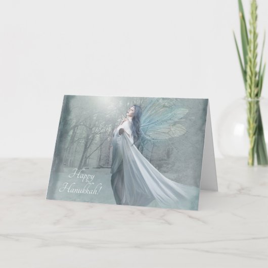 Cartes Pour Fêtes Annuelles neige de la fée d'hiver (Devant)