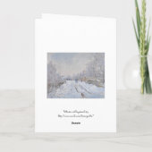 Cartes Pour Fêtes Annuelles Neige d'hiver chez Argeteuil (Dos)
