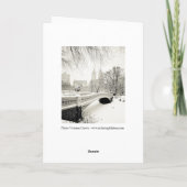 Cartes Pour Fêtes Annuelles Neige d'hiver - Joyeuses Fêtes (Dos)