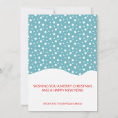 Cartes Pour Fêtes Annuelles Neige Et Père Noël Joyeux Noël (Dos)