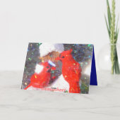 Cartes Pour Fêtes Annuelles Neige heureuse (Dos)