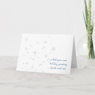 Cartes Pour Fêtes Annuelles Neige paisible qui tombe