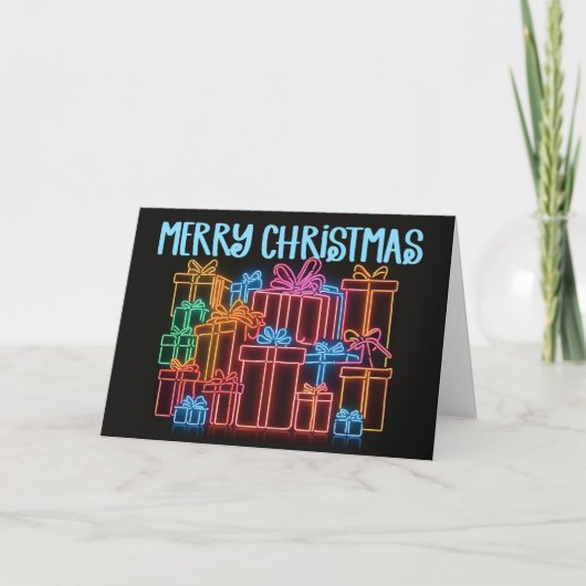 Cartes Pour Fêtes Annuelles Neon Gifts (Devant)