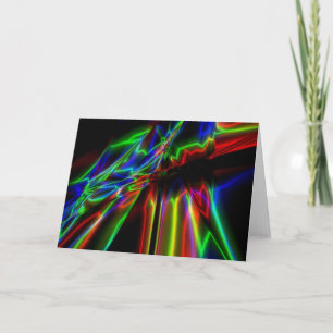 Cartes Pour Fêtes Annuelles Neon Lightning