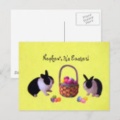 Cartes Pour Fêtes Annuelles Nephew c'est Pâques ! (Devant / Derrière)