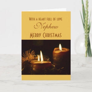 Cartes Pour Fêtes Annuelles Nephew / Joyeux Noël - Bougies de vacances