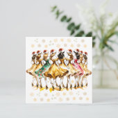 Cartes Pour Fêtes Annuelles Neuf Dames | Douze jours de Noël (Debout devant)