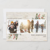 Cartes Pour Fêtes Annuelles Neutral Ferme Verdure Birch Photo Collage (Devant)
