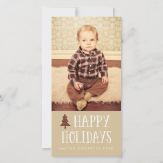 Cartes Pour Fêtes Annuelles Neutral Joyeux Fêtes Noël 2 Photocard