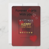 Cartes Pour Fêtes Annuelles New Beginnings - Romantic New Year Greeting Card (Devant)