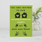 Cartes Pour Fêtes Annuelles New Home Housewarming Welcome (Debout devant)