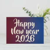 Cartes Pour Fêtes Annuelles New year card about greeting  (Debout devant)