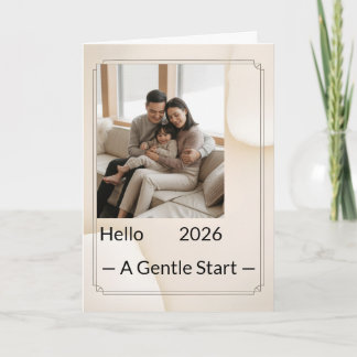 Cartes Pour Fêtes Annuelles New Year Family Photo Card