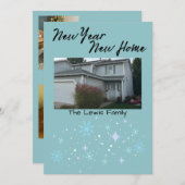 Cartes Pour Fêtes Annuelles New Year New Home Snowflake Christmas Card (Devant / Derrière)