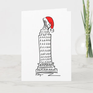 Cartes Pour Fêtes Annuelles New York Christmas New YC Skyscraper Père Noël Bui