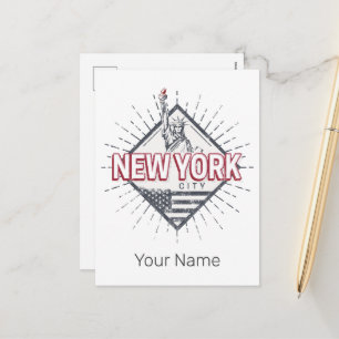 Cartes Pour Fêtes Annuelles New York City États-Unis Vintage USA Souvenir