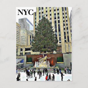 Cartes Pour Fêtes Annuelles New York City Grand Central Christmas Tree